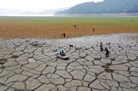 台灣近一年旱象嚴峻，日月潭一度露出潭底。（圖╱本報資料照片）