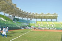 台南市亞太國際棒球訓練中心少棒球場已完工，29日將舉辦U-12世界盃少棒賽。記者鄭惠仁╱攝影